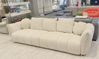 Lennox Fabric Loveseat in Light Grey | J&M Furniture