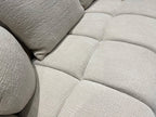 Lennox Fabric Loveseat in Light Grey | J&M Furniture