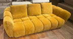 Lennox Fabric Loveseat in Mustard | J&M Furniture