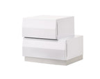 Milan Nightstand in White