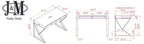 Noho Desk in White | J&M Furniture