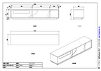 Modern TV Base 101F in Walnut & White | J&M Furniture