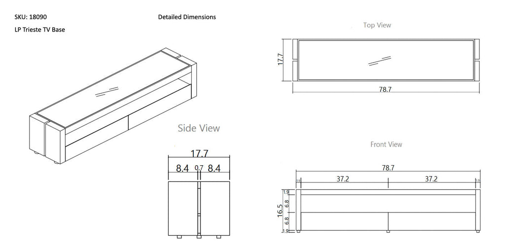Trieste TV Stand | J&M Furniture