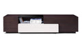 TV Base TV015 in Brown Oak/Grey Gloss | J&M Furniture