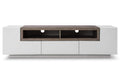 TV Stand TV002 in White Gloss/Grey Veneer | J&M Furniture