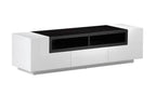 TV Stand TV002 in White Gloss/Grey Veneer | J&M Furniture