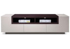 TV Stand TV002 in White Gloss/Grey Veneer | J&M Furniture