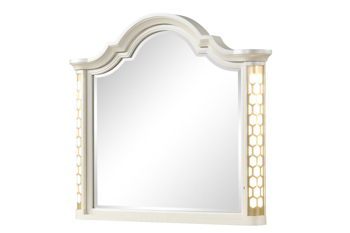 Galaxy Home Jasmine Mirror in Beige