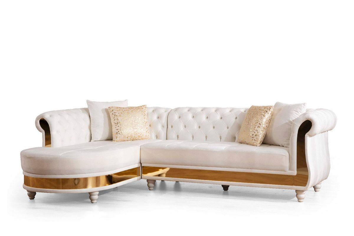 Galaxy Home Julia Sectional In White