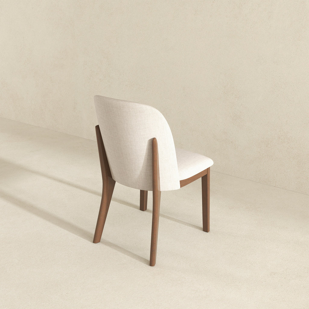 Kaitlyn Beige Fabric Dining Chair (Set Of 2)