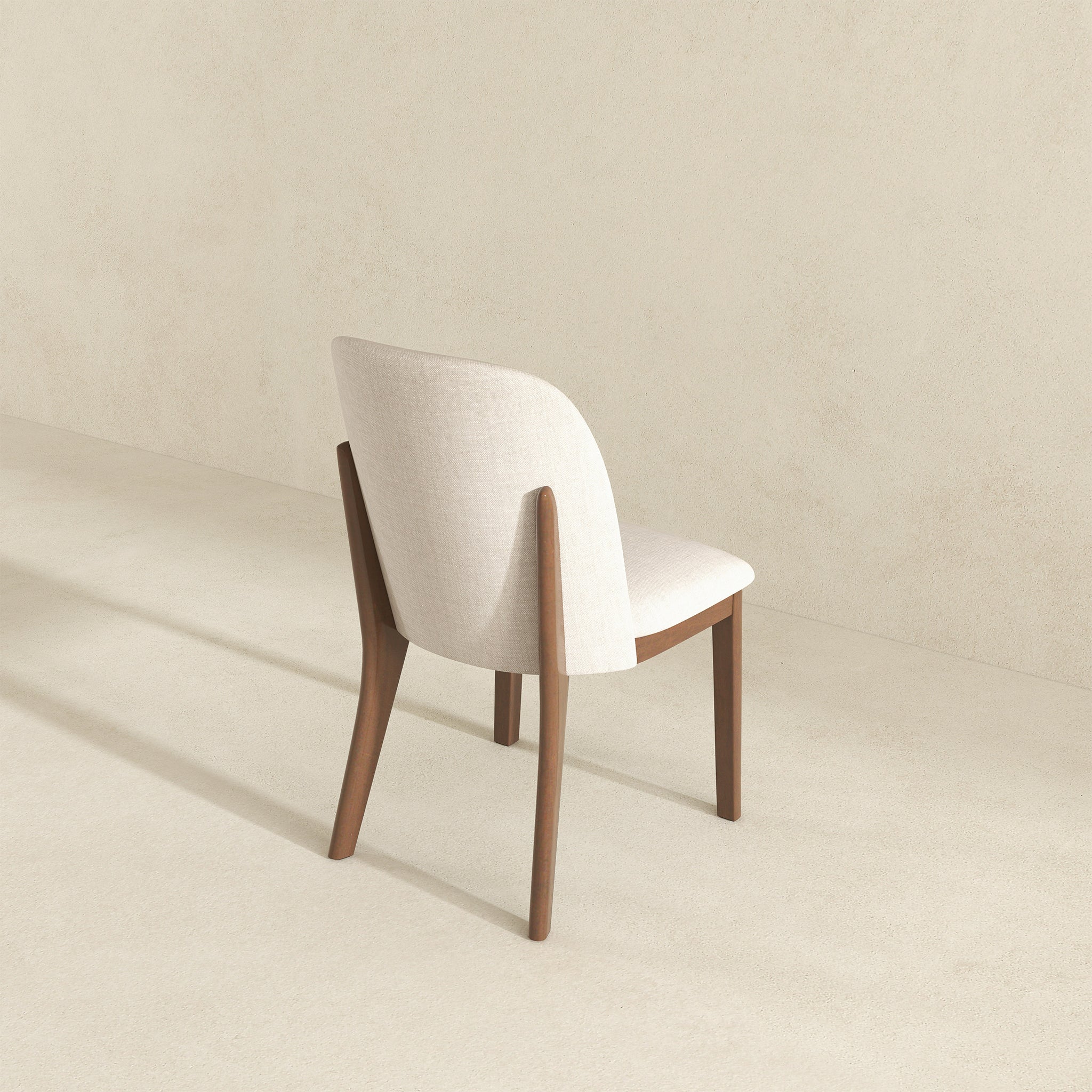 Kaitlyn Beige Fabric Dining Chair (Set Of 2)