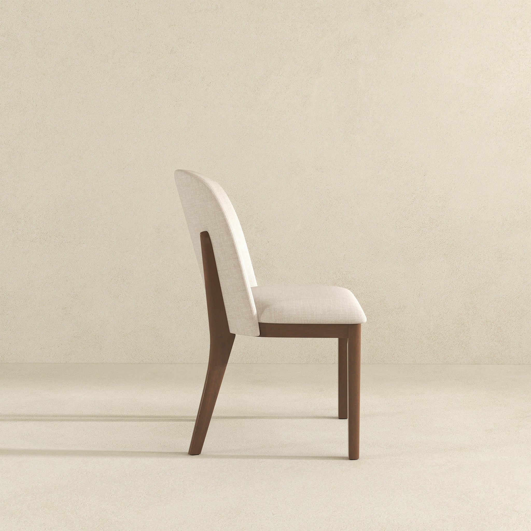 Kaitlyn Beige Fabric Dining Chair (Set Of 2)