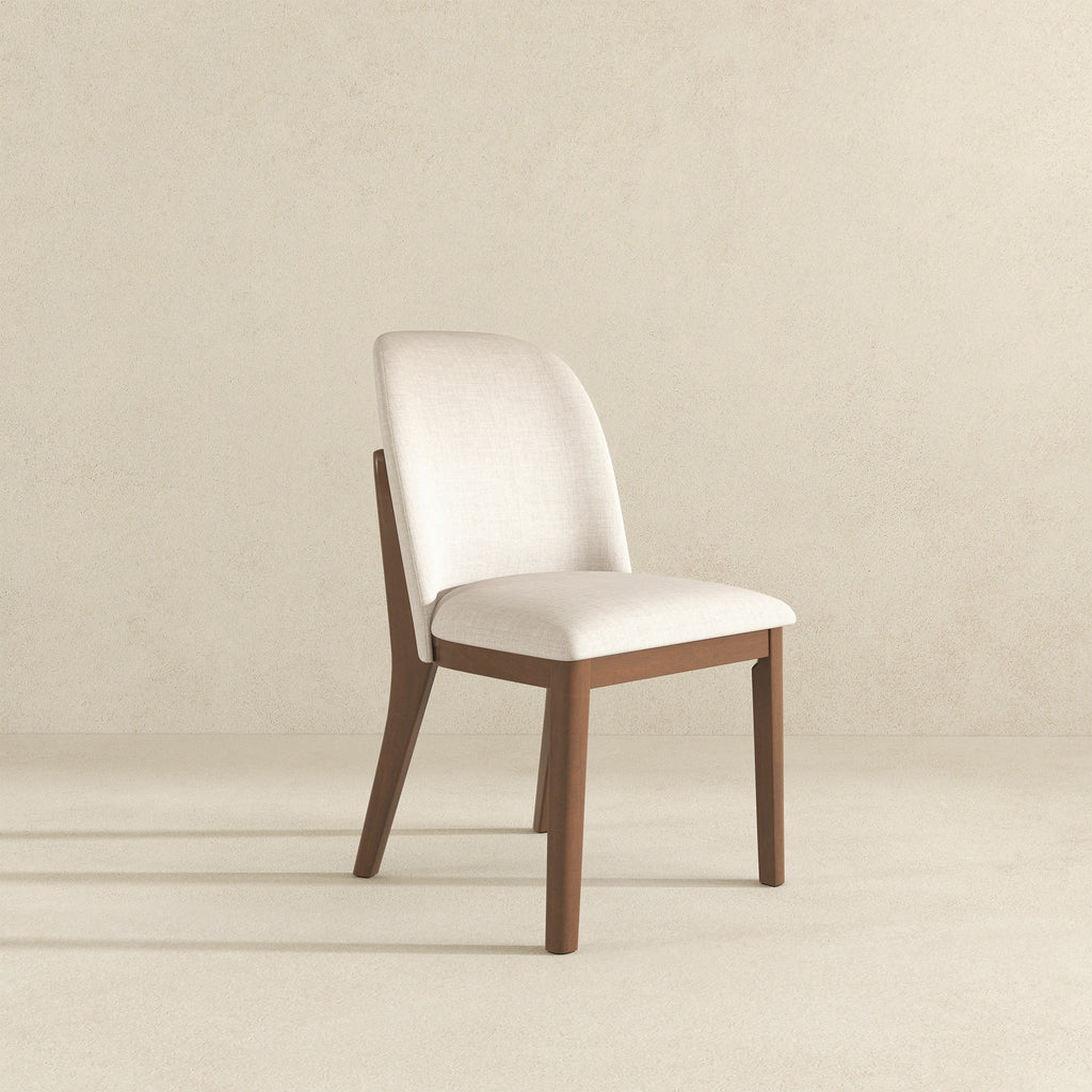 Kaitlyn Beige Fabric Dining Chair (Set Of 2)