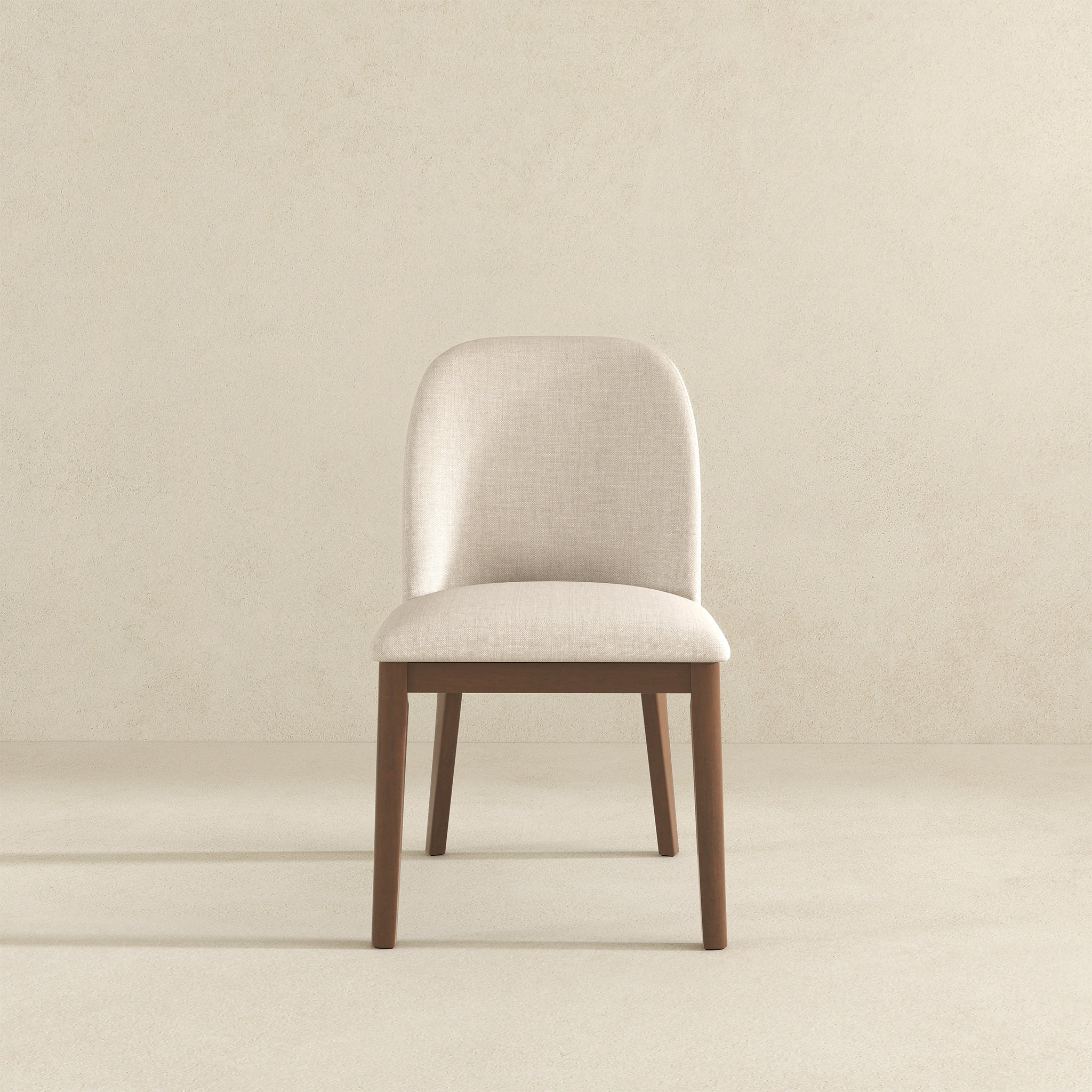 Kaitlyn Beige Fabric Dining Chair (Set Of 2)