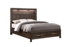 Galaxy Home Kenzo Full Bed in Brown