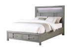 Galaxy Home Kenzo Queen Bed in Gray