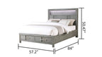 Galaxy Home Kenzo Full Bed in Brown