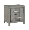 Galaxy Home Kenzo Nightstand in Gray