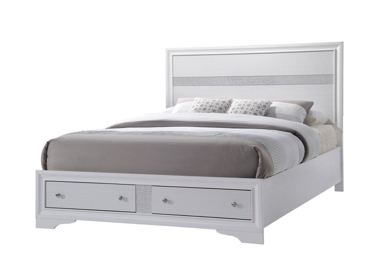 Galaxy Home Matrix King Bed in White