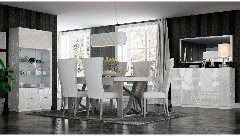 ESF Furniture - Franco Spain 7 Piece Dining Table Set - KIUDT-7SET