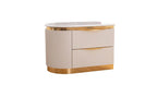Galaxy Home Laura Gold Detailed Left Nightstand