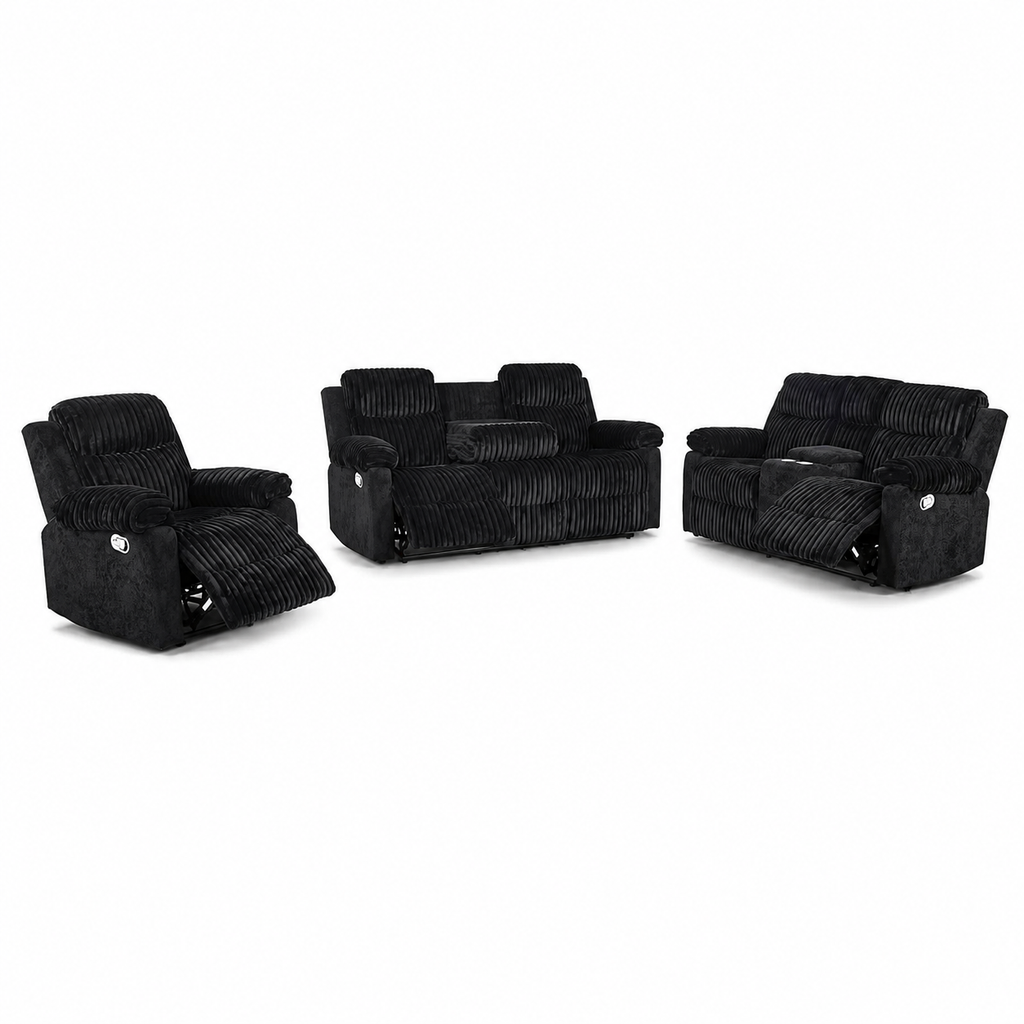 Lumira — lexy black 3 piece v2 — exact included furniture on white