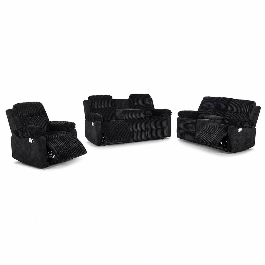 Lexy Black Two-Tone — Living room set