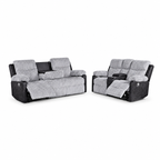 Lumira — lexy grey 2 piece v2 — exact included furniture on white