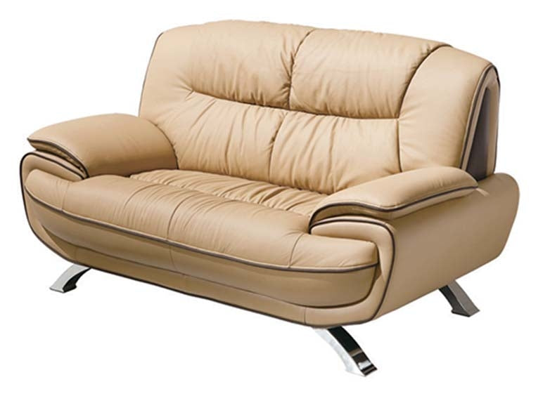 ESF Furniture - 405 Modern Loveseat in Brown - 4052BROWN
