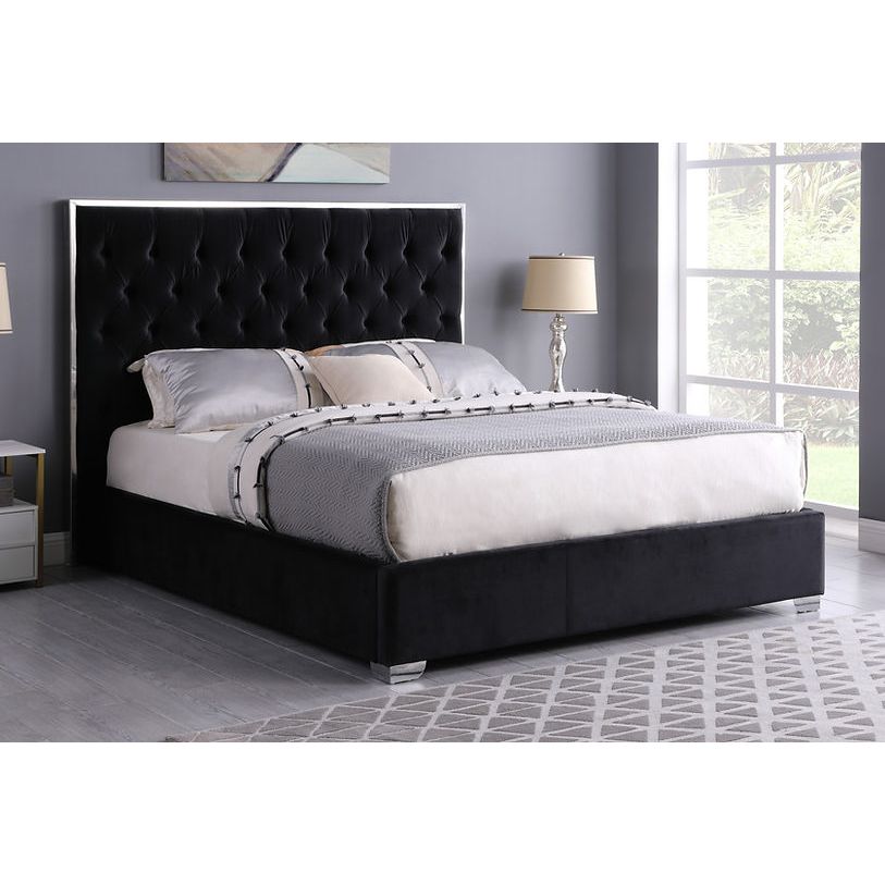 Rose Black 55"H Bed