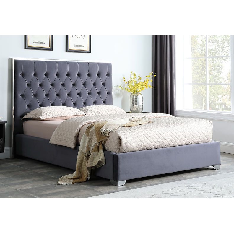 Rose Grey 55"H Bed