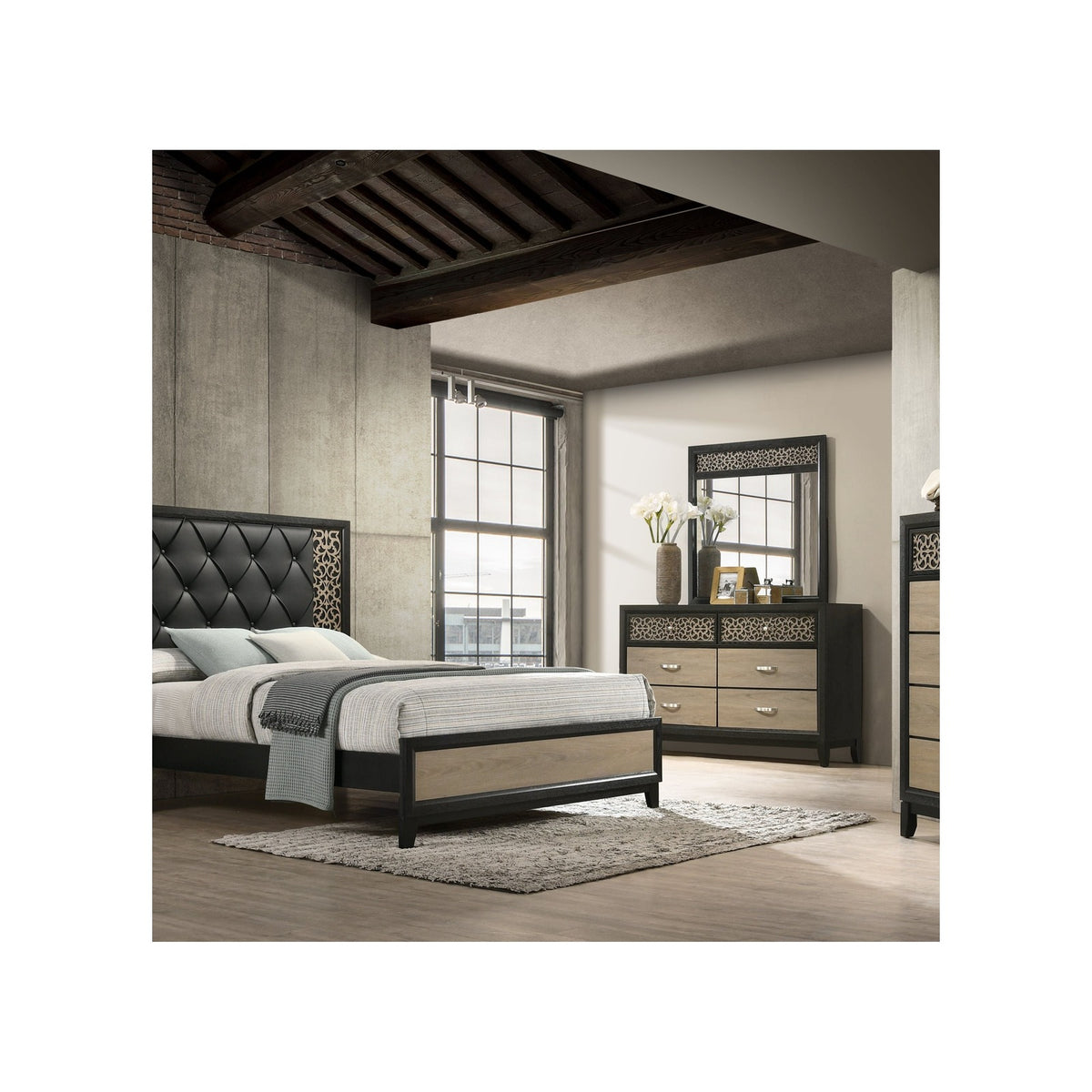 Paro Bedroom Set — Exact product detail: Center detail
