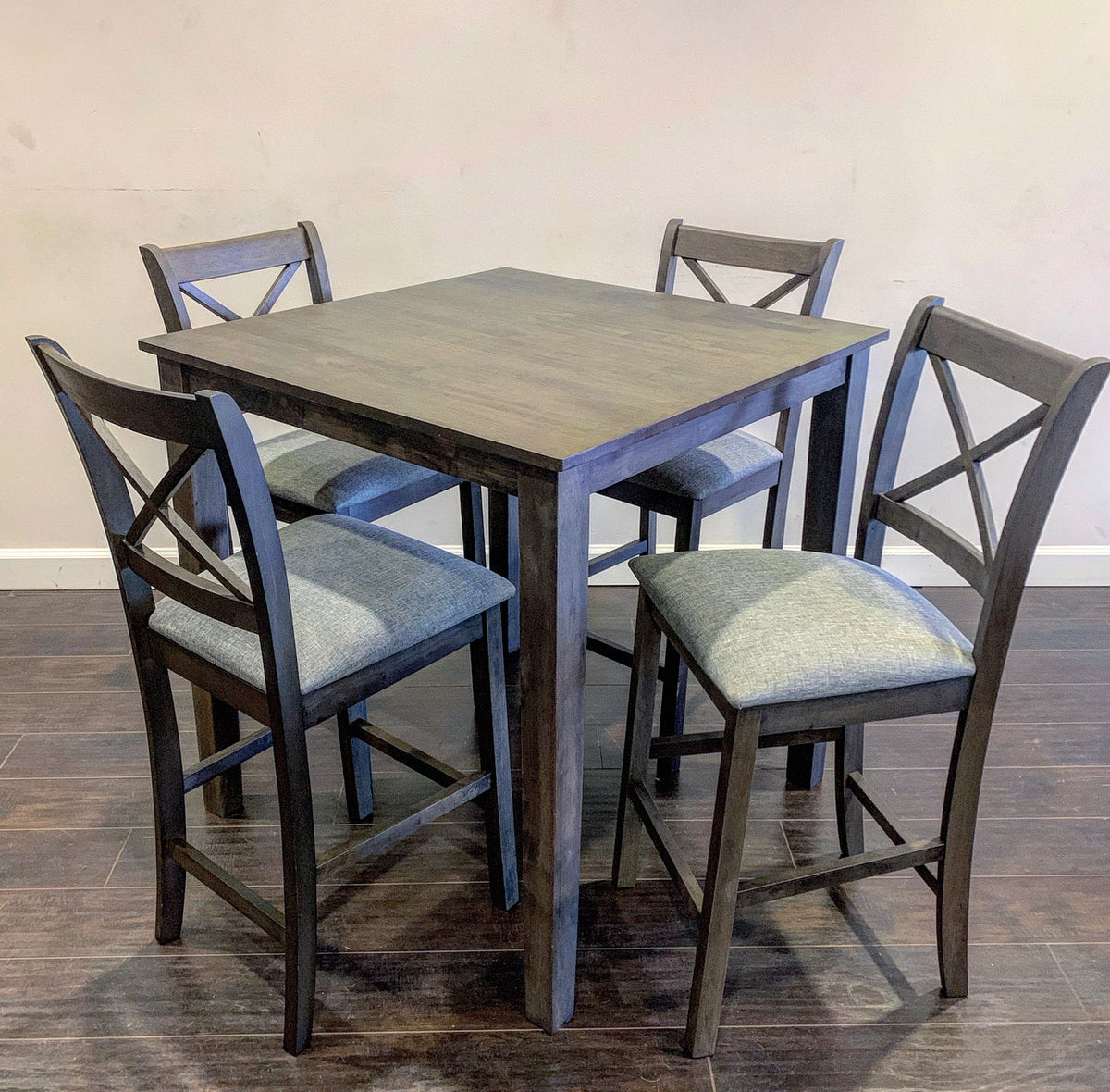 Tahoe - Grey - Pub Table + 4 Chairs — additional view [2]
