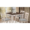 Tahoe Antique White Pub Table and 4 Chairs