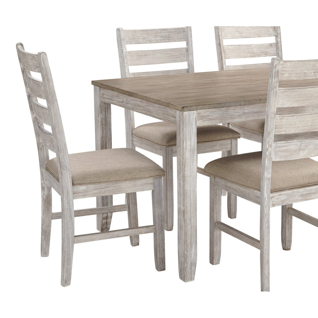 D394-425 Ashley 7-Piece Dining Set — Exact product detail: Left-side detail