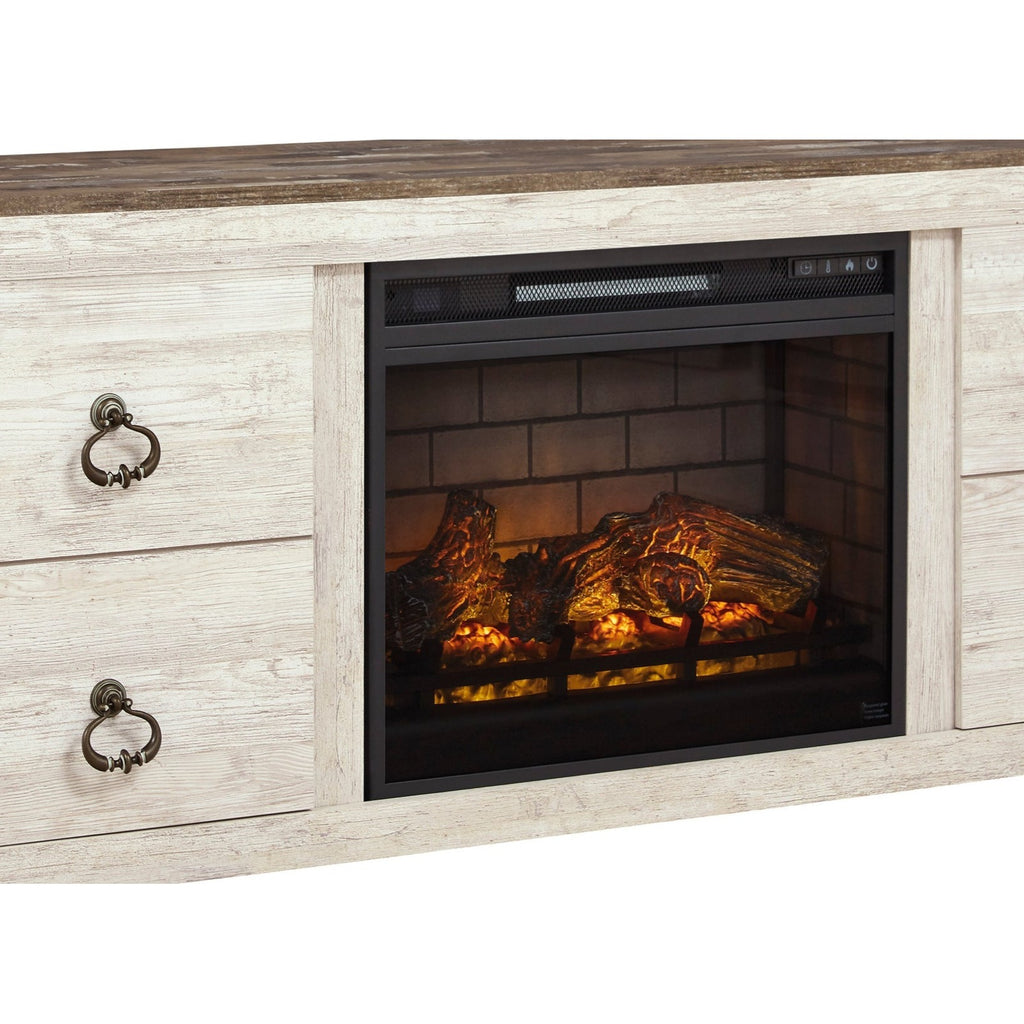 EW0267-268 - TV Stand with Fireplace 60" L — Exact product detail: Center detail