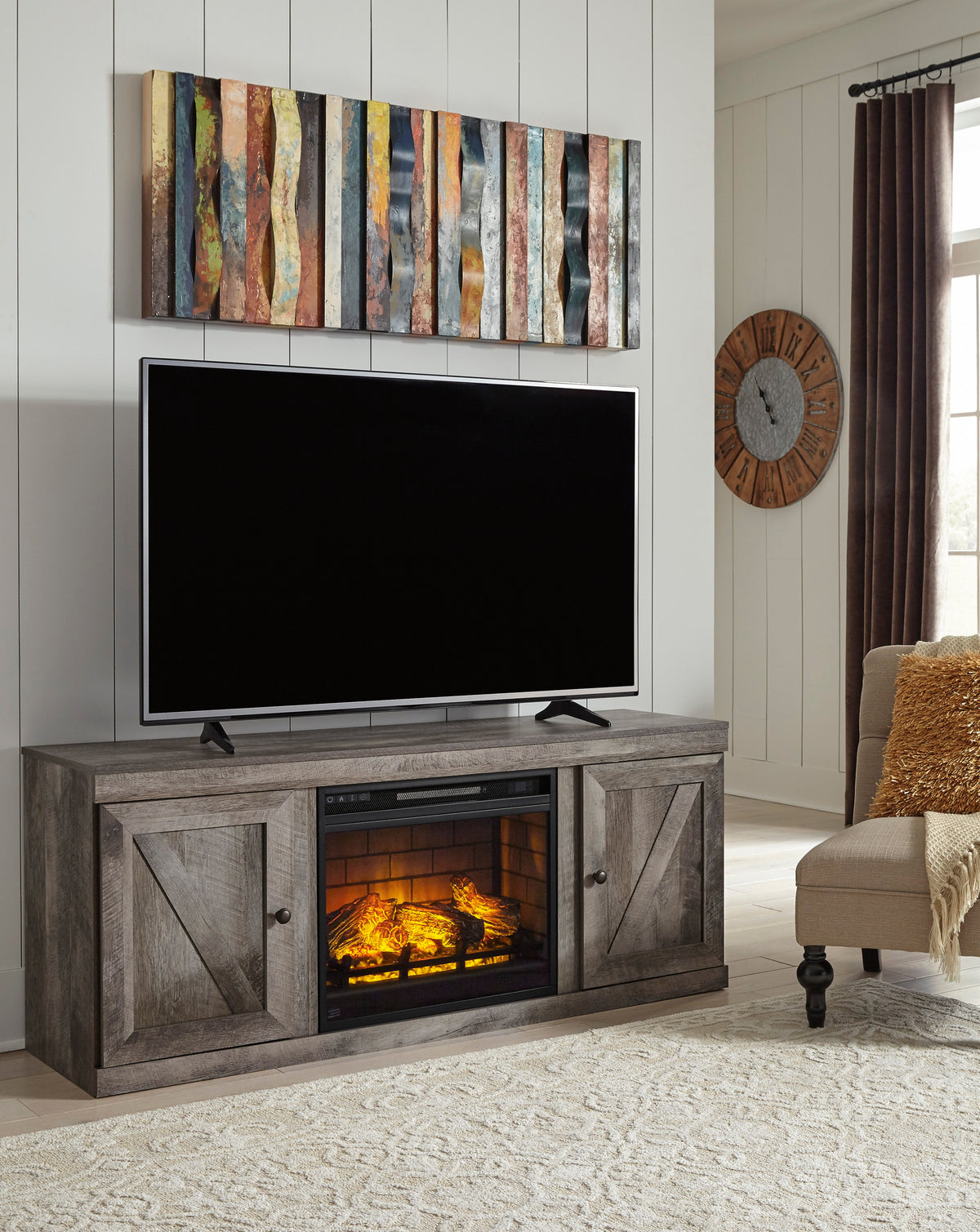 EW0440-268 - TV Stand w/Fireplace 60"L — additional view [1]