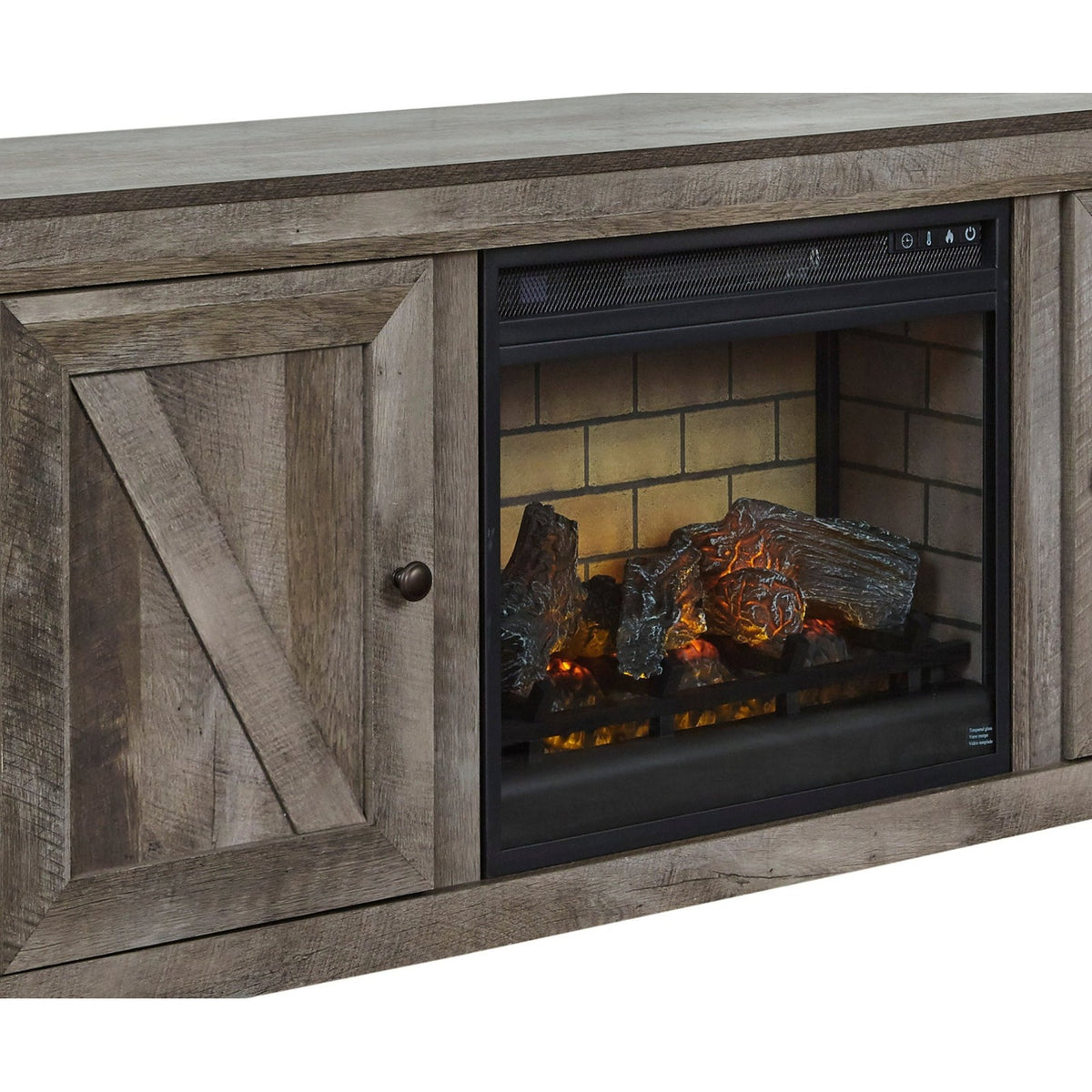 EW0440-268 - TV Stand with Fireplace 60"L — Exact product detail: Center detail