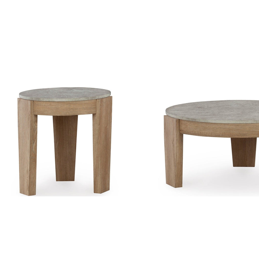 Ashley T237-13 Occasional Table Set — Exact product detail: Left-side detail