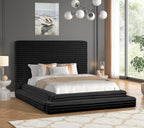 Mariah Black Platform Bed - Queen, King — additional view [1]