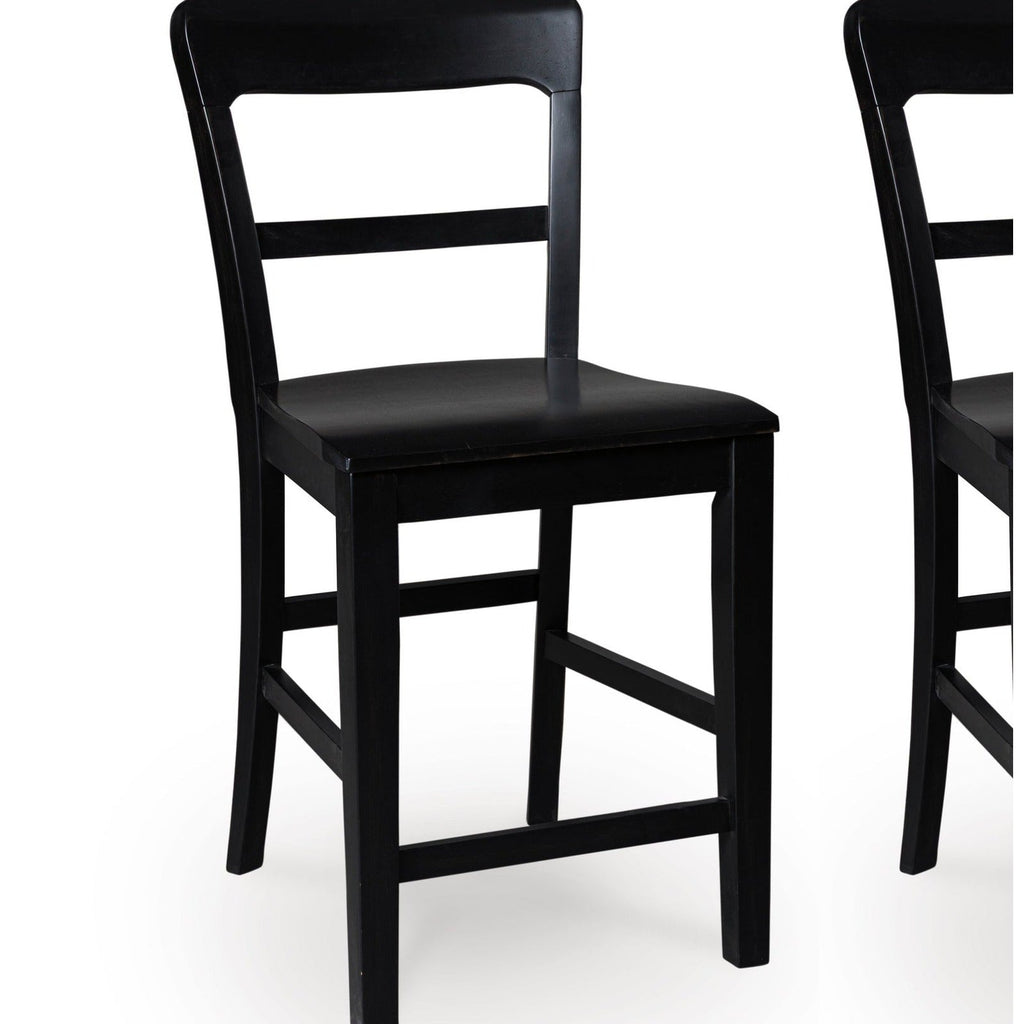 D824-124 - Counter Barstool 24"H — Exact product detail: Left-side detail