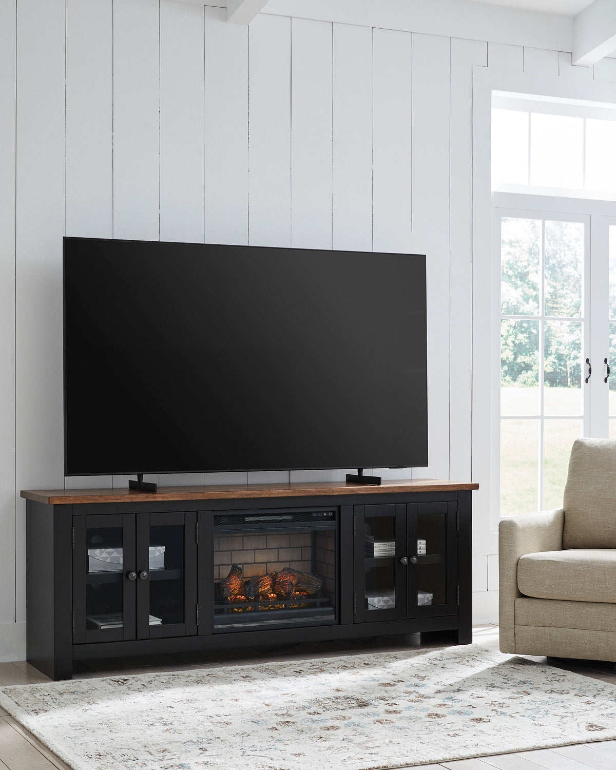 W664-68 - TV Stand w/Fireplace 75" L — additional view [1]