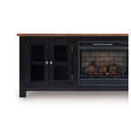 W664-68 - TV Stand with Fireplace 75" L — Exact product detail: Left-side detail