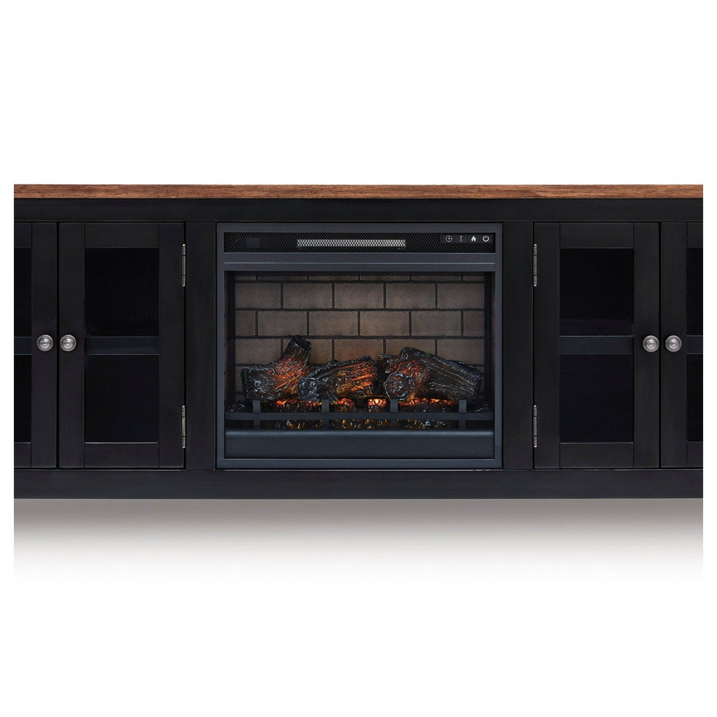W664-68 - TV Stand with Fireplace 75" L — Exact product detail: Center detail