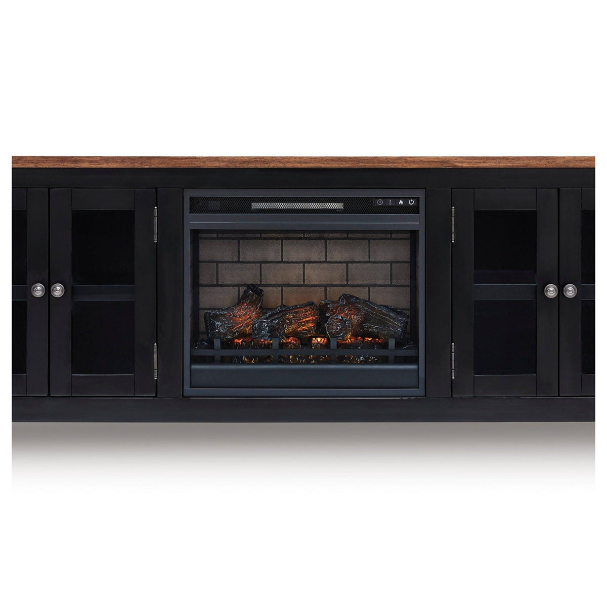 W664-68 - TV Stand with Fireplace 75" L — Exact product detail: Center detail