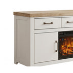 W4615-268 - TV Stand or TV Stand with Fireplace 72"L — Exact product detail: Left-side detail