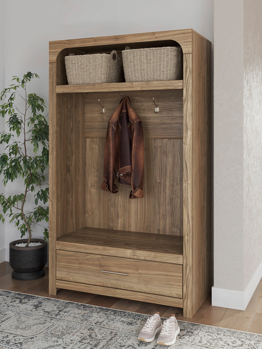 Ashley W1121-79 - Hall Tree w/Storage Bench **COMING SOON ** (ETA 8/26) — additional view [2]
