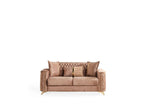 Galaxy Home Luna Loveseat in Copper