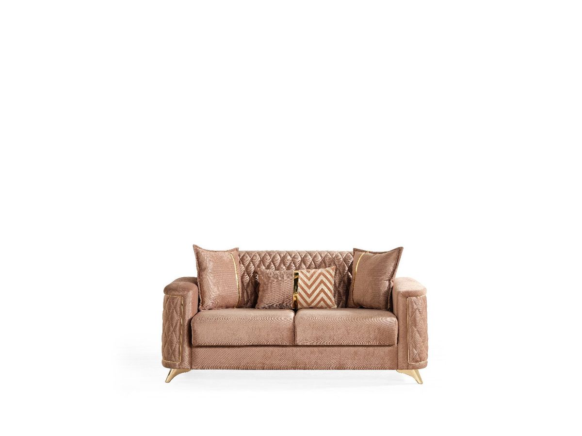 Galaxy Home Luna Loveseat in Copper