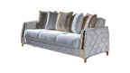 Galaxy Home Lust Sleeper Sofa in Off White